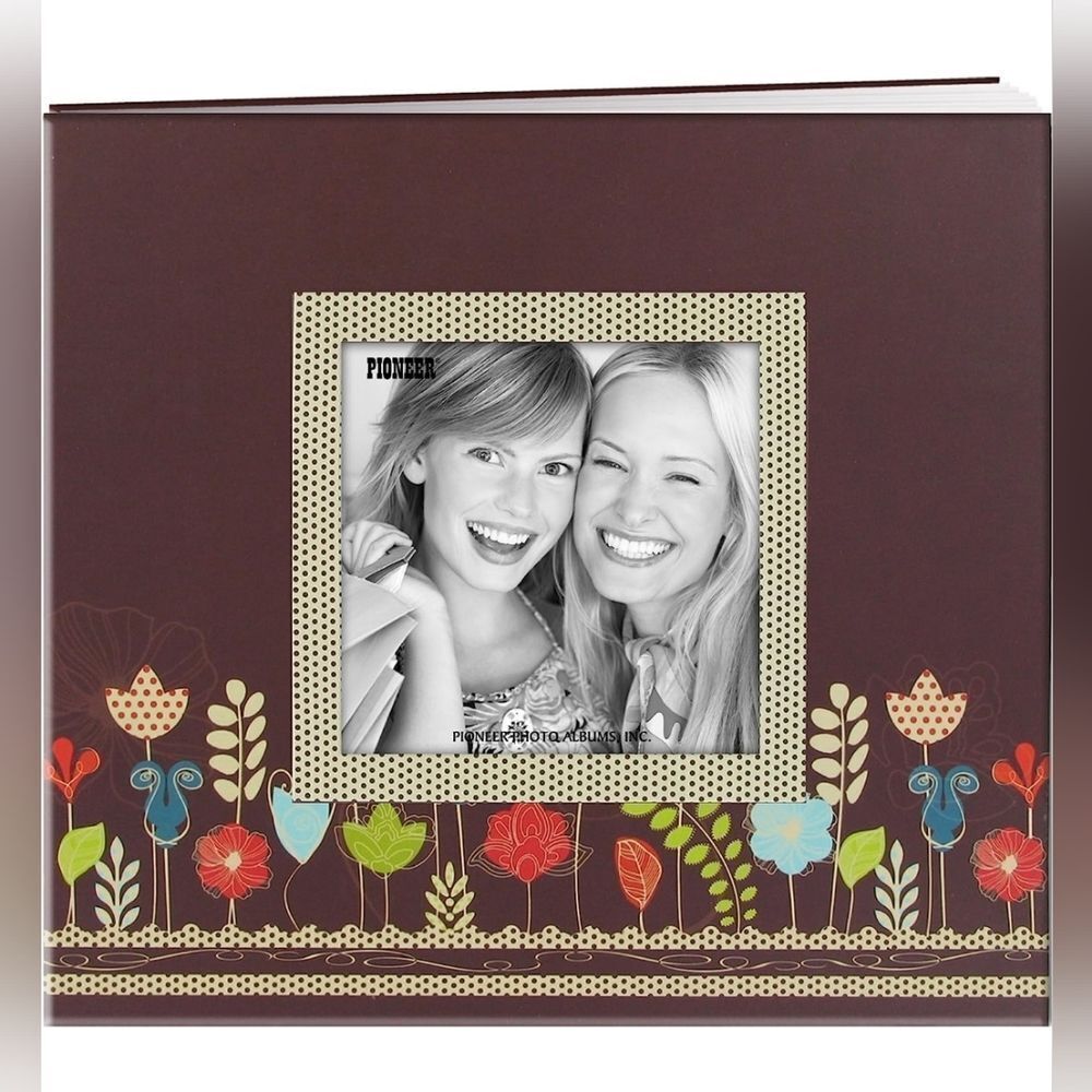 🔸️NWT Pioneer Designer 20 Page Raised Frame Garden Cover Scrapbook